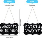 Double Sided Hanging Chalkboard Signs  Erasable Memo Message Board Sign For Wedd