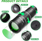 16x52 Monocular Telescope High Powered For Adults  2023 Power Prism Compact Mono