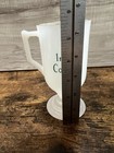 Vintage Irish Coffee Milk Glass Pedestal Mug Shamrock Footed Cup 5 5 Inch