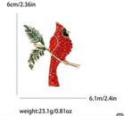 Cardinal Pin Christmas Brooch Fashion Jewelry New Free Ship 2 4 Inch