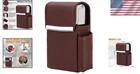 Pu Leather Sliding Cigarette Box Case With Lighter Holder And Belt Loop For M   