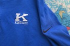 Kentucky Wildcats Mens Lg Blue Nike Dri Fit 1 2 Zip Pullover Performance Bv0398