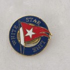 Vintage White Star Line Cruise Ship Enamel Lapel Pin Ocean Liner Titanic Company