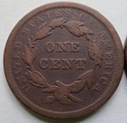 1840 Braided Hair Small Date Large Cent Penny 1c - Vg Details