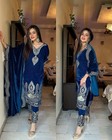 Bollywood Ethnic Salwar Kameez Indian Designer Pakistani Party Wear Velvet Suit