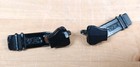 2x Genuine Tumi Replacement Locking Zipper Pulls Sliders Black Metal 1 2   