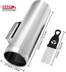Foraineam Stainless Steel Guiro With Scraper  12  X 4  Professional Latin Hand P