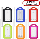 -usa Luggage Tags  assorted  6 Pk   Bag Tag For Baggage  Suitcase Tags Bulk