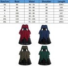 Medieval Renaissance Maiden Dress Costume Gothic Gown Lady Halloween Fancy Skirt