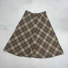 Vintage 60s 70s Pendleton Plaid Wool Skirt And Blazer Suit Set Size 8