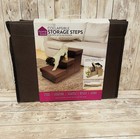 Foldable 3 Step Pet Stairs Dog Ramp Ladder High Bed Portable Storage Ulility Box