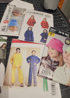 Lot Of 9 Womens Sewing Patterns Jackets Shawls Vests Top Wear Burda Mccalls 