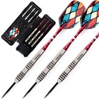 Tungsten Steel Tip Darts Set 26 Grams 95 Percent 6 Shafts Flights Case Center