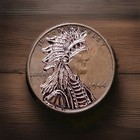 Hobo Nickel Hand Carved Original By J m Tarantula Lincoln As Chief Red Cloud
