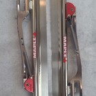 Maple Speedskating Ice Skate Blades Runners  Silver red  Metal Pair Mpn 2210