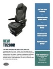 Tc200c Black Cloth Seat For Freightliner International Kenworth Mack Volvo Truck