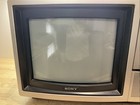 Vintage Sony Trinitron Kv-1207 12    Crt Tv Retro Television Woodgrain Nice 