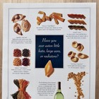 1992 Sutter Home Winery Pasta Shapes Vintage Print Ad Food Advert Art