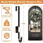 2 Pack 14  Wreath Hangers For Front Door  Wreath Hanger 40lb Load-bearing  Metal