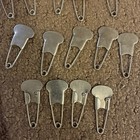 24 X Vintage Solid Metal Diaper Pins Safety Pins