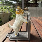 Decorative Bookend Cast Iron Dog Terrier Heavy Single Book End Vintage Mcm