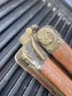 Vtg Brass   Beautiful Wood Surveyer   s Tripod Early Field Instrument 