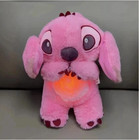Kawaii Stitch Sleep Plush Doll Toy Calm Music Lights   Breathing Effect