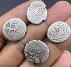 Collectable 4 Pics Rare Ancients Islamic Mughal Different Kings Pure Sliver Coin