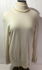 Preston   York Size L  Mongolian Cashmere Sweater  Color Cream Mock Turtleneck