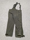 Vintage 1980s Overalls Gore-tex Bibs 36x30 Army Green Military Ski Snowboard