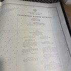 Vtg 1972 Nautical Chart Charleston Harbor Entrance South Carolina Map  491