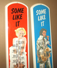 Marilyn   Elvis - Two Thermometer Sign Set - Rock   Roll Movie Star -big 39 tall