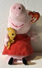 Ty Beanie Baby Peppa Pig Plush Stuffed Animal With Teddy Bear 7 75   