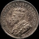 1920 Canada 5 Cents Coin   800 Silver  King George Vi  Coat Of Arms