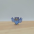 Miniature Owl Bird Clear Blown Glass Art Figurine Winged Animals Decoration Gift
