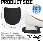 4 Pcs Boot Heel Caps  Black Shoe Repair Rubber Heels Protectors For Boots   Shoe