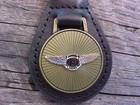 Bentley Antique Gold Leather Key Fob Nos Hi-quality Classy Stylish Key Holder