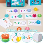 Wooden Board Math Counting Toys Mathematics Thinking Teaching Early Education