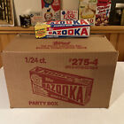 Original 1988 Bazooka Bubble Gum Vintage Nos Full Case Of 24 Boxes Unopened