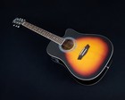 Washburn Dreadnought Acoustic Electric Guitar - Tobacco Burst - Wa90cevsb