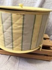 Vintage Round Singer Fabric Covered Board Sewing Storage Box Basket W  Supplies