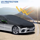Half Car Cover Peva cotton Windshield Uv Waterproof Cover For Toyota Sedan Suv 