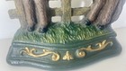 Horse Cast Iron Door Stop Or Bookend Hand Painted Vintage