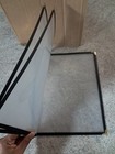 Pack Of 19 Clear Black Vinyl Restaurant Menu Sleeves  Four Pages  8 1 2  X 11 
