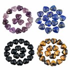 10pcs Natural Healing Reiki Quartz Crystal Heart Stone Gemstone Collection