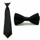 Baby Boy Kid Classic Satin Solid Color Bowtie Bow Tie Necktie Matching Set
