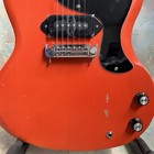 Custom Sg Vintage Orange Solid Body Electric Guitar P90 Pickups Us Warehouse