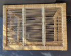 Vtg Natural Wicker Rattan Mcm Woven Plant Stand Nightstand Side End Table Euc