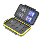 Jjc Water Resistant Anti-shock Memory Card Case For 4 X Sd   8 X Micro Sd Cards