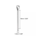 Split Cotter Pin - 1 5mm X 16mm 304 Stainless Steel 2-prongs Silver Tone 60pcs